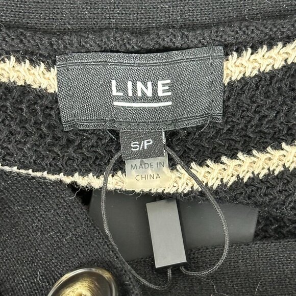 Line the Label Linen Cotton Blend Vest Shadow Stripe - Picture 5 of 10